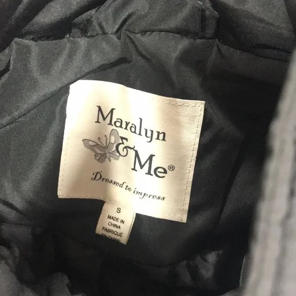 🎁 Maralyn & Me Juniors' Hooded Faux-Fur-Trim Puffer - Picture 6 of 8